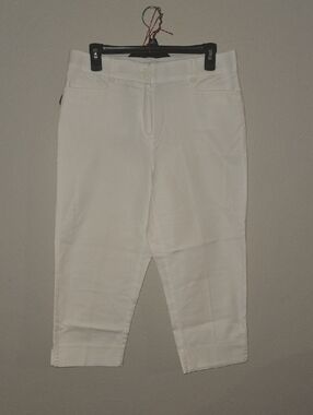 Kim Rogers White Capri Pants